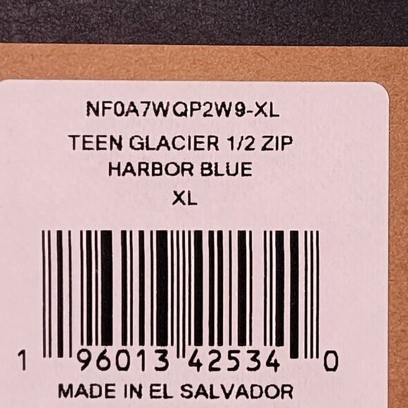 The North Face sz XL 14-16 Teen Glacier Half Zip Pullover - Picture 4 of 10